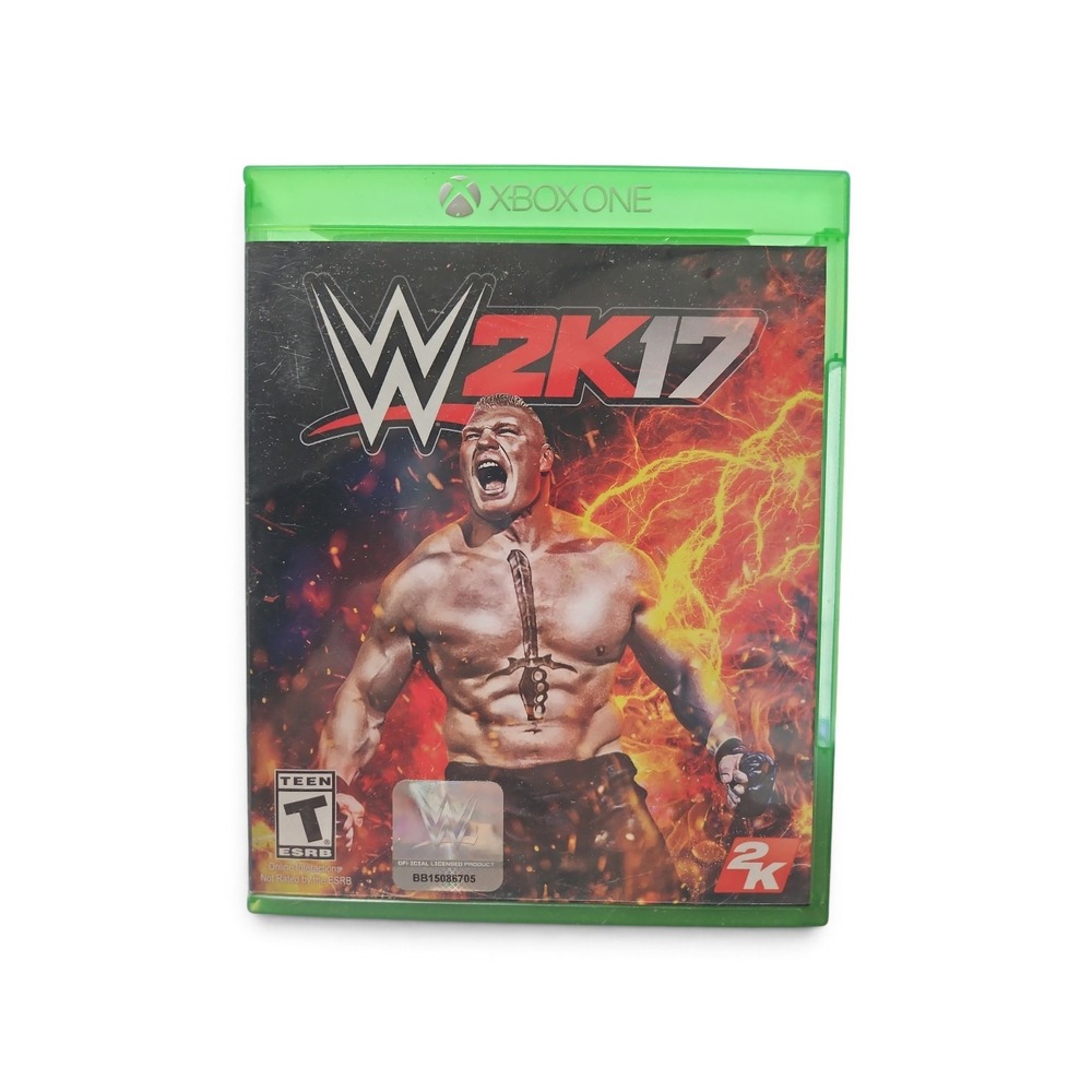 WWE 2K17 Xbox One Video Game 2K Sports Brock Lesnar Wrestling Fighting Disc